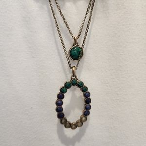 Lucky Brand Snake and Ring Pendant Necklace
